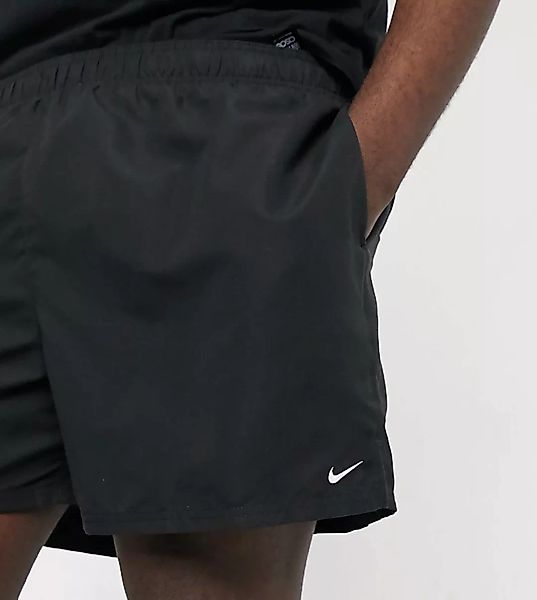 Nike Swimming Plus – Volley – 5-Zoll-Shorts in Schwarz günstig online kaufen