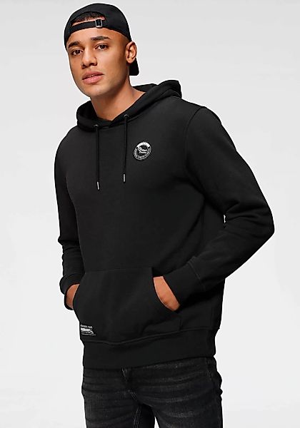 Bruno Banani Kapuzensweatshirt, langärmlig, schmal geschnitten, bedrucktes günstig online kaufen