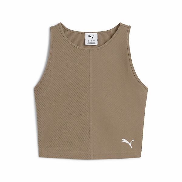 PUMA Crop-Top "WARDROBE ESS Geripptes Crop-Top Damen" günstig online kaufen