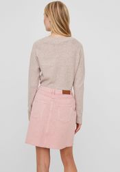 Vero Moda Rundhalspullover "VMDOFFY" in melierter Optik günstig online kaufen