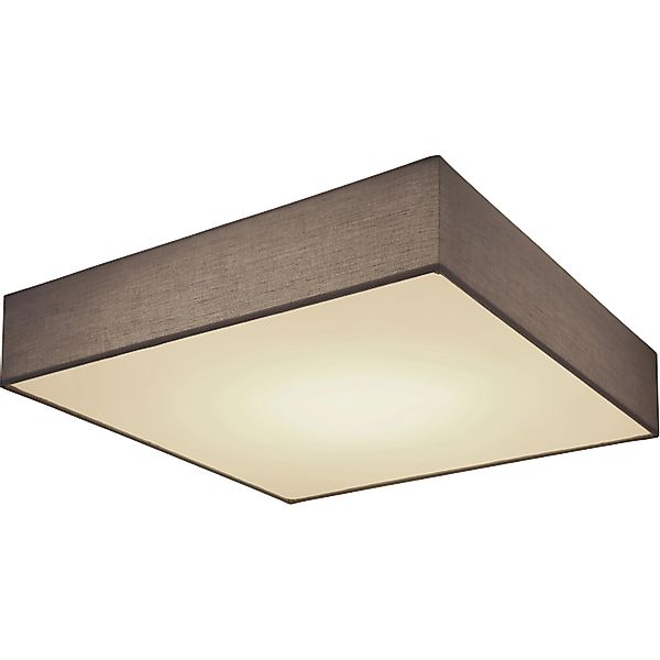 Globo LED-Deckenleuchte Sanna 50 x 50 cm Textil Anthrazit günstig online kaufen