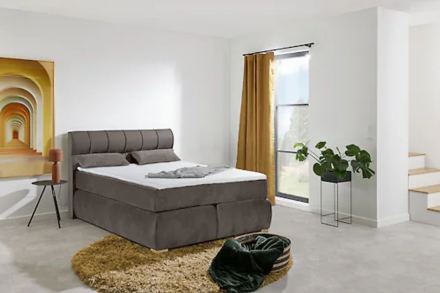 Places of Style Boxspringbett »Felicia«, in H4, inkl. Topper und Bettkasten günstig online kaufen