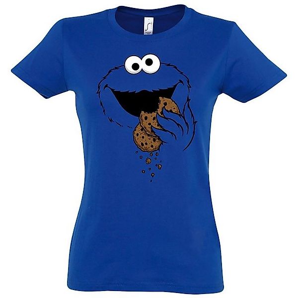 Youth Designz T-Shirt Keks Monster Damen Shirt Fun T-Shirt Karneval Faschin günstig online kaufen