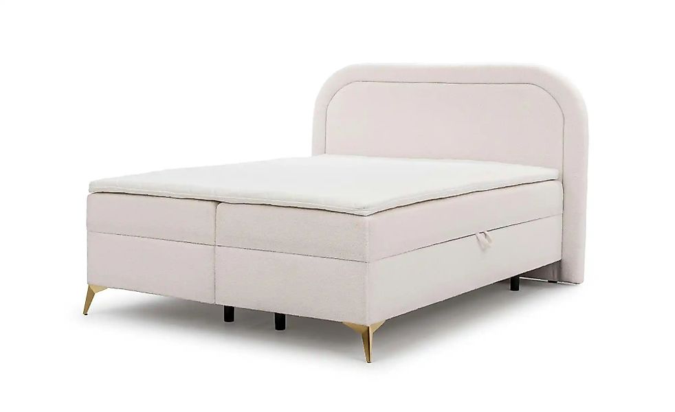 Boxspringbett   ¦ weiß ¦ Maße (cm): B: 220 H: 120 Betten > Boxspringbetten günstig online kaufen