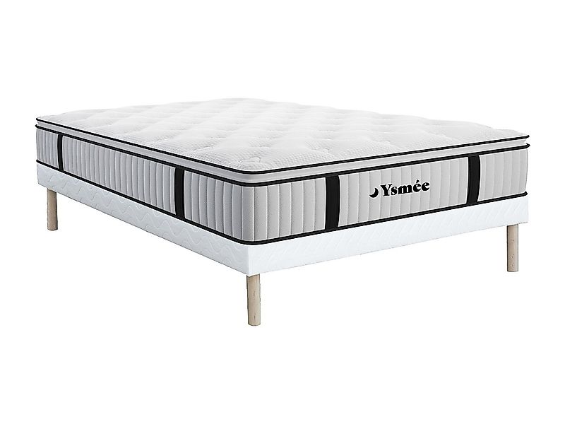 Taschenfederkernmatratze-Bettgestell-Set - 160 x 200 cm - mit integriertem günstig online kaufen