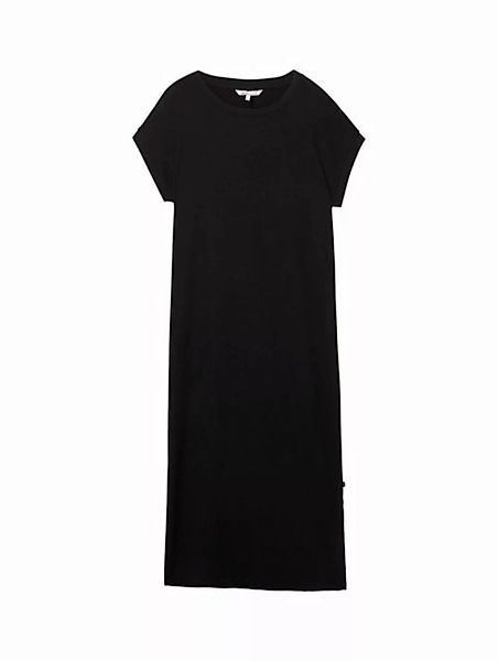 TOM TAILOR Denim Sommerkleid midi t-shirt dress, deep black günstig online kaufen