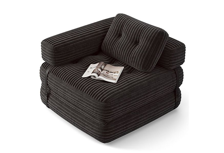 Bealife 1,5-Sitzer Klappbares Sofa, Relaxsessel Indoor-Lazy mit Armlehnen günstig online kaufen