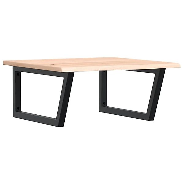 vidaXL Waschtischplatte mit Halterung Stahl und Massivholz Eiche 3302631 günstig online kaufen