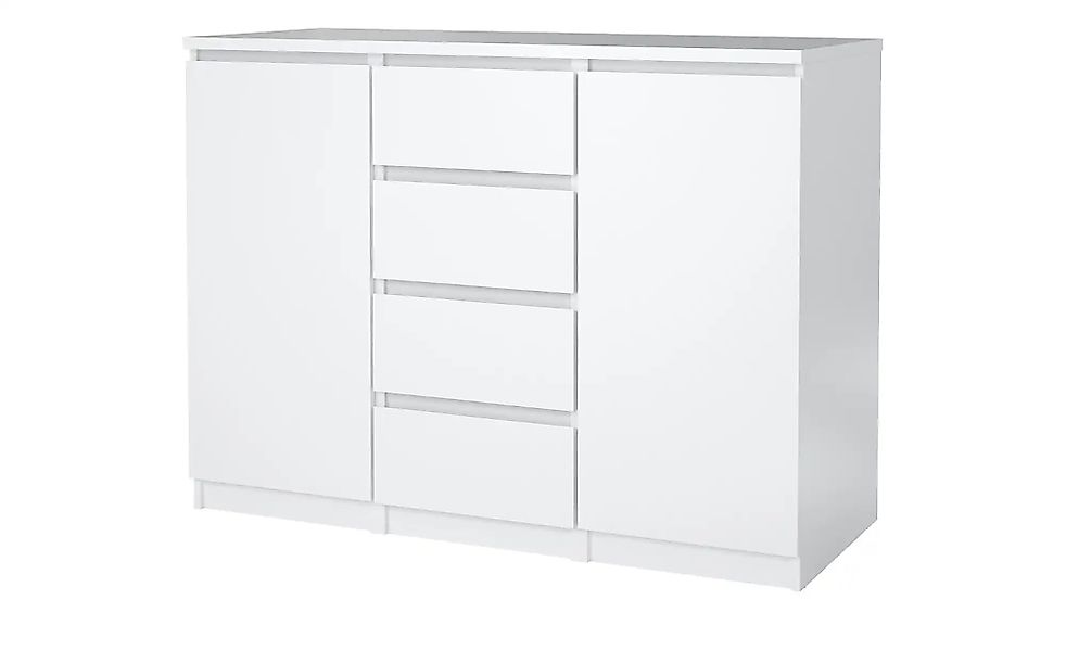 Sideboard  Nardo ¦ weiß ¦ Maße (cm): B: 120,8 H: 90,7 T: 50.0 Kommoden & Si günstig online kaufen