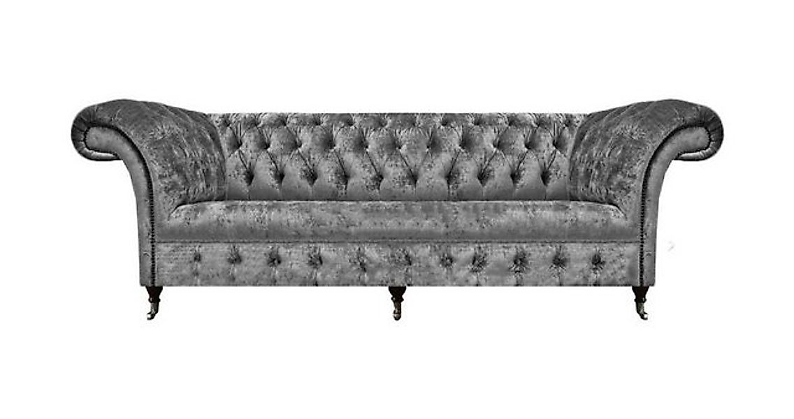 JVmoebel Chesterfield-Sofa Sofa Dreisitze Couch Wohnzimmer Textil Stoff Mod günstig online kaufen