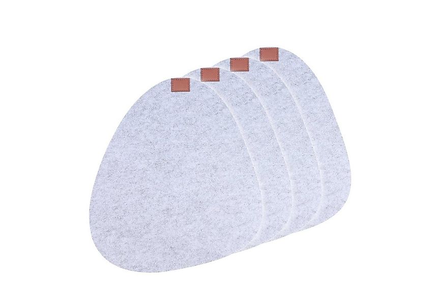 Neuetischkultur Platzset Platzset 4-teilig Filz oval, (Set, 4-St., 4 Platzs günstig online kaufen