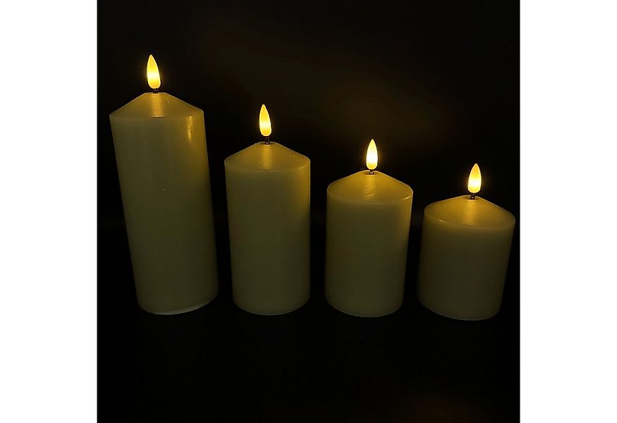 Online-Fuchs LED-Kerze - 4er Set LED-Kerzen mit Touch-Funktion und Timer in günstig online kaufen