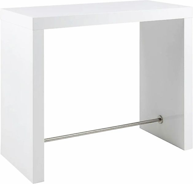 SalesFever Bartisch "Hochtisch im eleganten Stil" Edle Querstrebe in Chromo günstig online kaufen