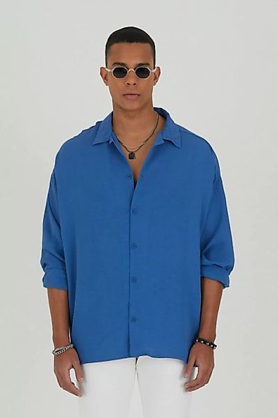 OSSY HOMER Jeanshemd Jeanshemd Oversize Hemd 100% Polyester günstig online kaufen