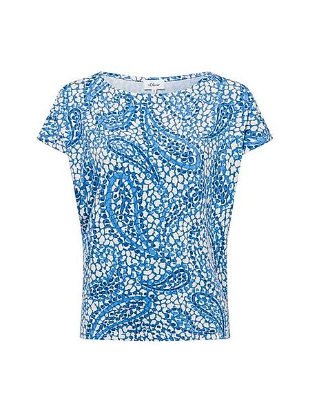 s.Oliver Shirttop T-Shirt aus Viskosemix mit überschnittenen Schultern günstig online kaufen