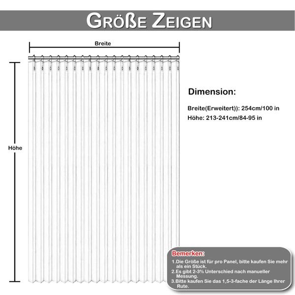 Jibenhome Lamellenvorhang Vertikal-Jalousie Raumteiler Vorhang Ösen günstig online kaufen