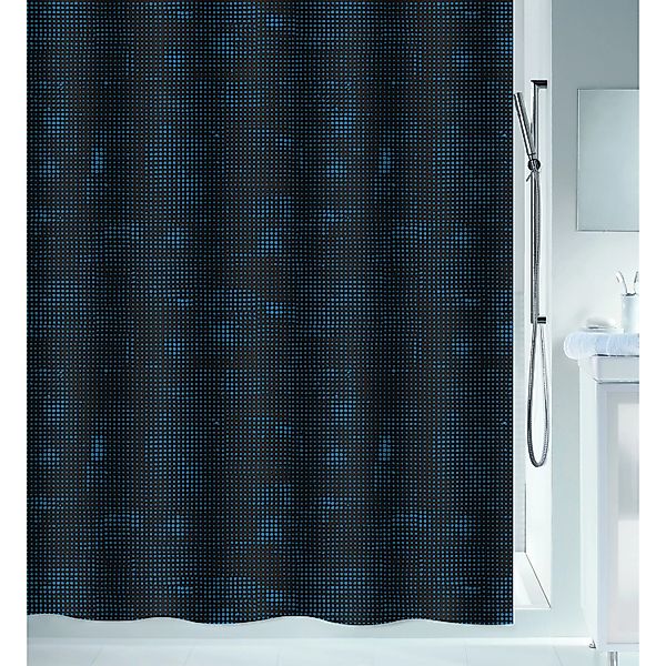Spirella Duschvorhang Georges 180 cm x 180 cm Petrol günstig online kaufen