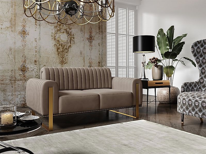Fun Möbel 2-Sitzer Sofa Designersofa VALERIE günstig online kaufen