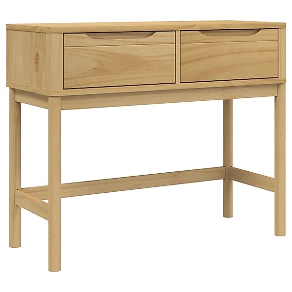 vidaXL Konsolentisch FLORO Wachsbraun 89,5x36,5x73cm Massivholz Kiefer 3740 günstig online kaufen