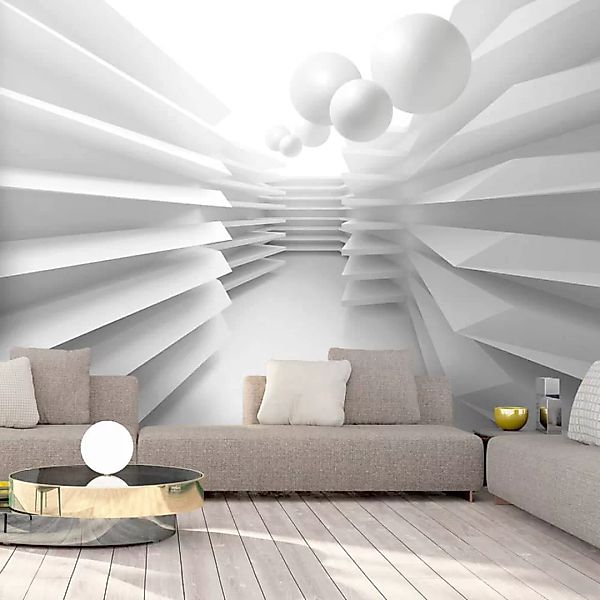 Selbstklebende Fototapete - White Maze günstig online kaufen