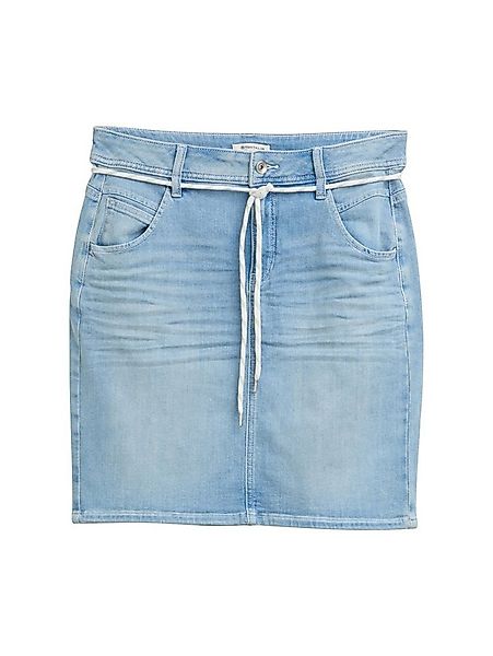 TOM TAILOR Bleistiftrock skirt denim USED LIGHT STONE BLUE DENIM günstig online kaufen