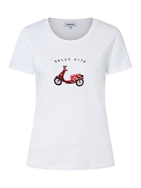 MORE&MORE Kurzarmshirt Frontprintshirt günstig online kaufen