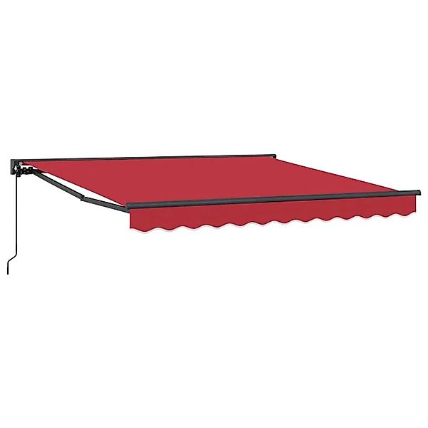 vidaXL Einziehbare Markise Rot 350 x 250 cm Polyester und Metall 3330445 günstig online kaufen