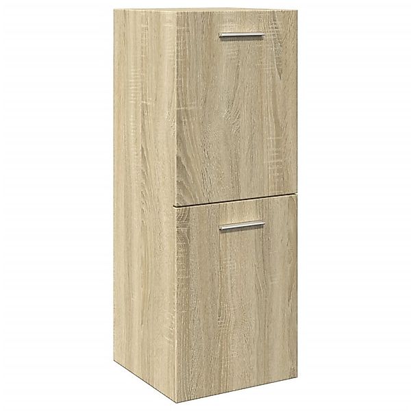 vidaXL Badezimmer-Set Badezimmerschrank Sonoma-Eiche 30x30x80 cm günstig online kaufen