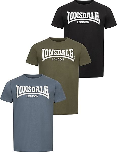 Lonsdale T-Shirt Hinstock Herren T-Shirt normale Passform 3er pack günstig online kaufen