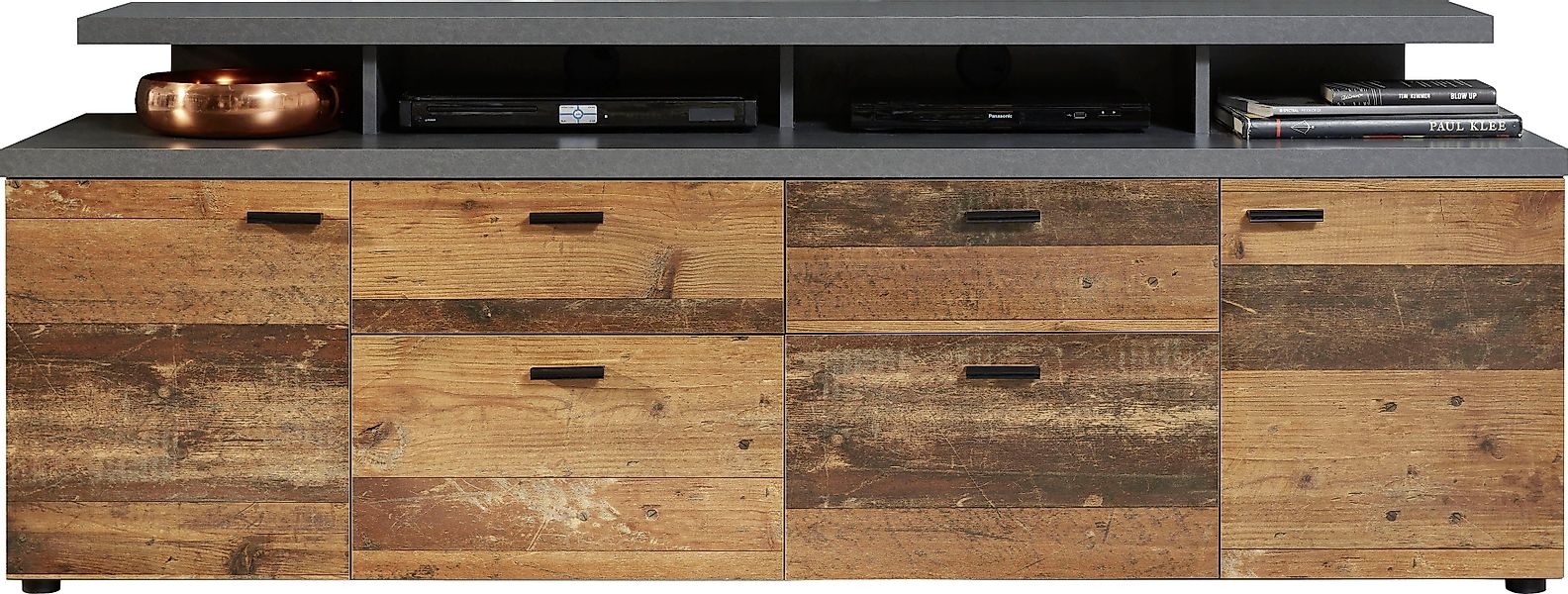 INOSIGN TV-Board "Messina" 1 Stk. tlg. TV-Lowboard mit Türen, Schubladen & günstig online kaufen