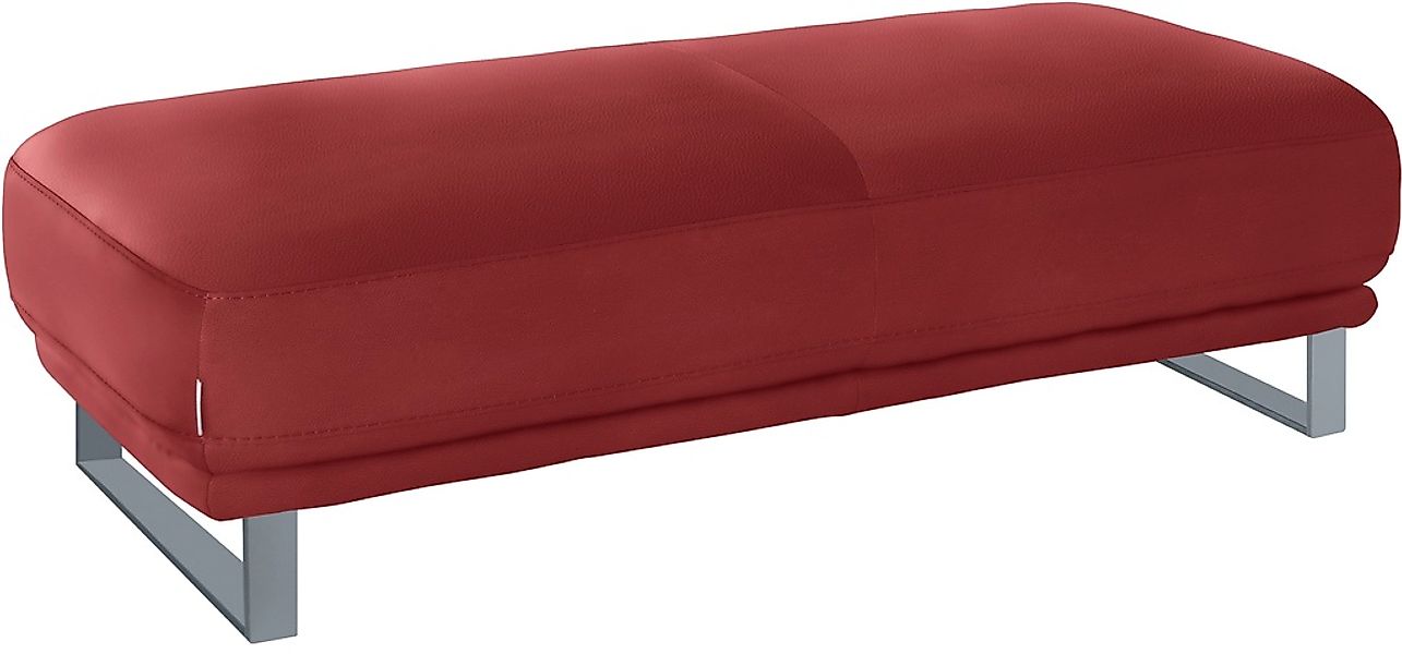 W.SCHILLIG Hocker "montanaa", mit Metallkufen in Silber matt, Breite 141 cm günstig online kaufen