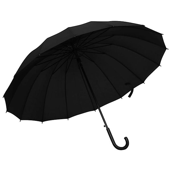 vidaXL Regenschirm Automatisch Schwarz 120 cm 149139 günstig online kaufen
