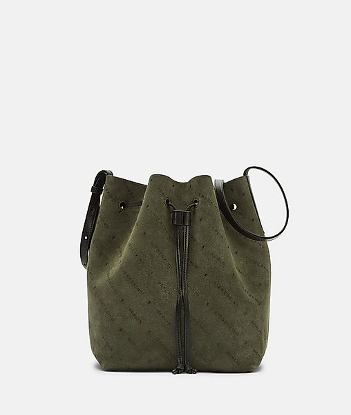 Liebeskind Berlin Schultertasche Bucketbag, Umhängetasche aus Veloursleder günstig online kaufen