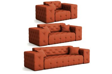 Fun Möbel Polstergarnitur Sofaset Designersofa CHANTAL günstig online kaufen
