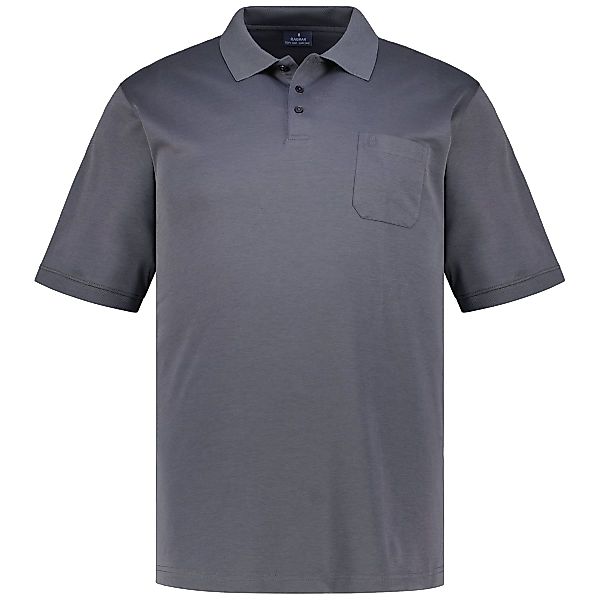 RAGMAN Poloshirt mit Pima-Baumwolle Farbe anthrazit Größe: 3XL günstig online kaufen