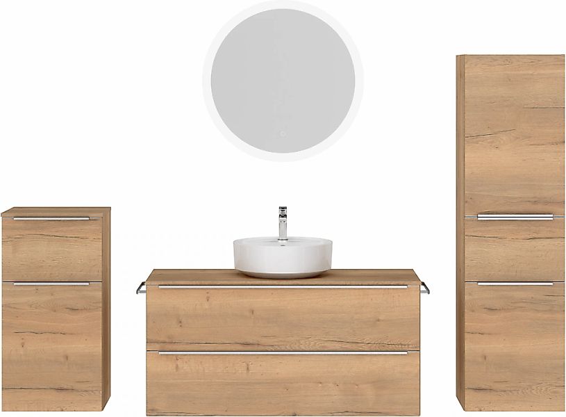 nobilia Badmöbel-Set "Alvene", (4 St., vormontiert, mit Soft-Close), inkl. günstig online kaufen