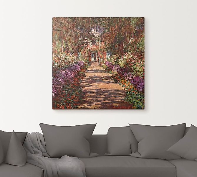 Artland Wandbild "Weg in Monets Garten in Giverny. 1902" Garten 1 Stk. tlg. günstig online kaufen
