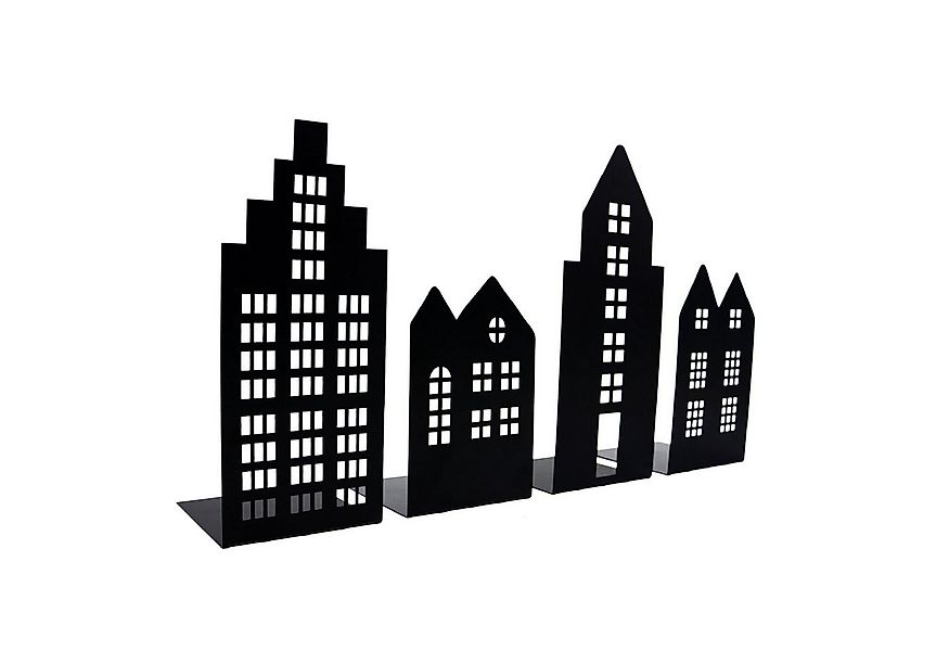 UNUS HOME Teelichthalter Deko Häuser zum Aufstellen Metall 4er Set (4 St., günstig online kaufen