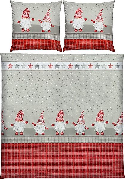 REDBEST Bettwäsche Bettwäsche, Biber, Flanell Motiv: Wichtel günstig online kaufen