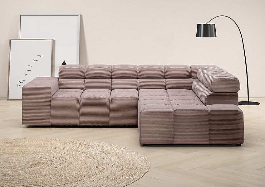 INOSIGN Ecksofa Ancona, incl. Kopfteilverstellung + günstig online kaufen