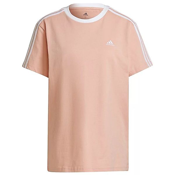 Adidas 3 Stripes Bf Kurzarm T-shirt L Ambient Blush / White günstig online kaufen