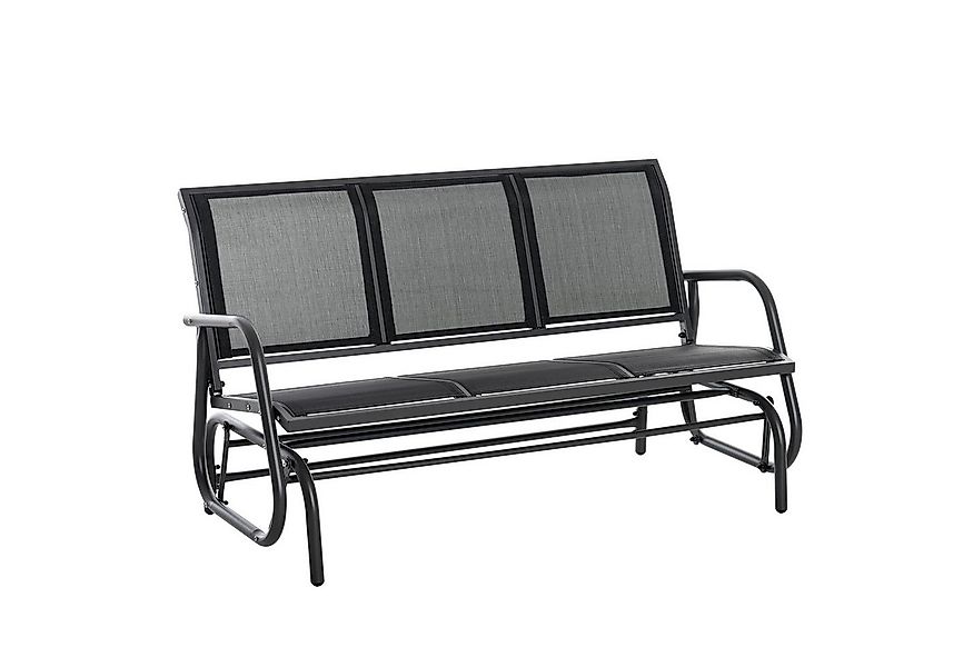 Outsunny Gartenbank mit Schaukelmechanismus, bis 300 kg belastbar (Gartensc günstig online kaufen