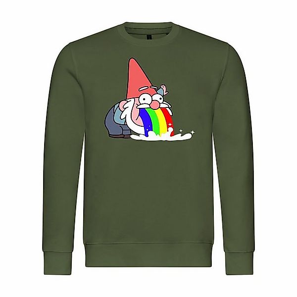 deinshirt Rundhalspullover Herren Pullover Kotzender Zwerg Mit Print Motiv, günstig online kaufen