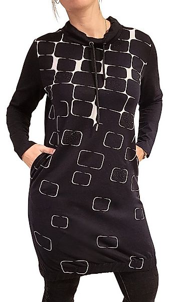 Estefania for woman Sweatkleid 193-5103, in Rautenoptik mit Strassbesatz un günstig online kaufen