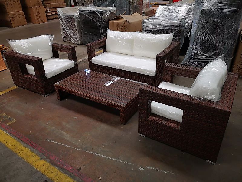 #HBM 1217: Sitzgruppe bestehend aus 2 Sesseln und 2er Sofa Honolulu mit Tis günstig online kaufen