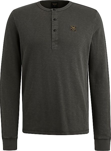 PME Legend Longsleeve T-Shirt Buttons Beluga - Größe M günstig online kaufen
