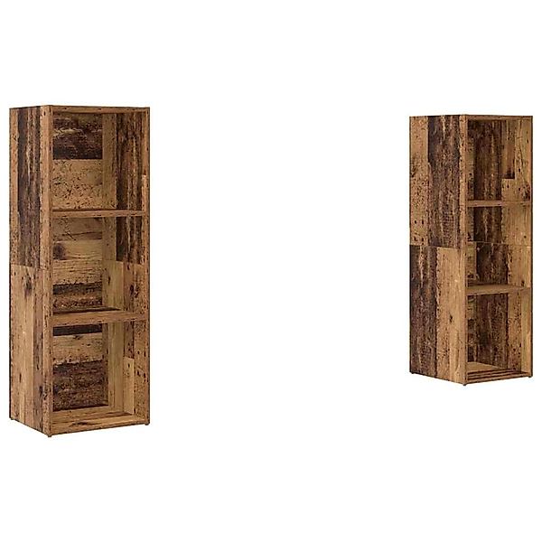 vidaXL TV-Schrank-Set 2-Tlg Altholz 107 x 35 x 37 cm Holzwerkstoff 3393546 günstig online kaufen