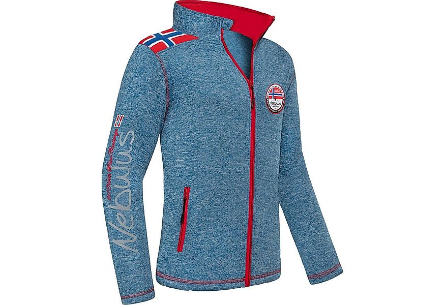 Nebulus Fleecejacke NORKY, P4943 - Herren, blau meliert, 3XL günstig online kaufen