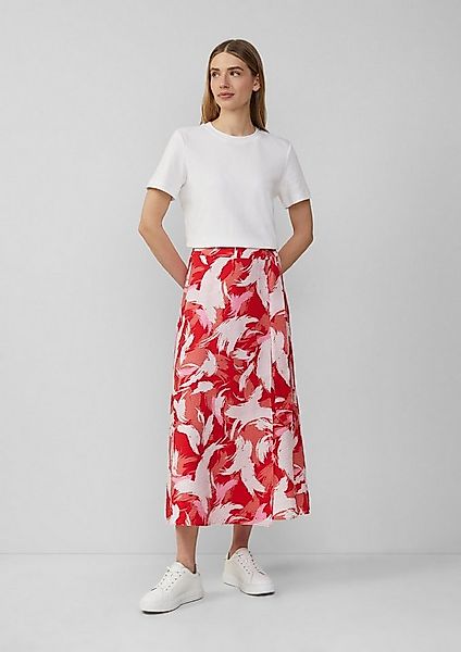 s.Oliver Midirock Rock Strukturierter Wickelrock aus Viskosemix mit Bindegü günstig online kaufen