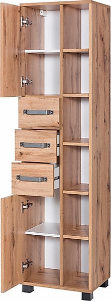 Schildmeyer Spiegelschrank "Profil" Breite 70 cm, 3-türig, LED-Beleuchtung, günstig online kaufen